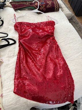 danielle guizio satin dress Guizio Satin Beaded Dress M by Danielle Guizio
